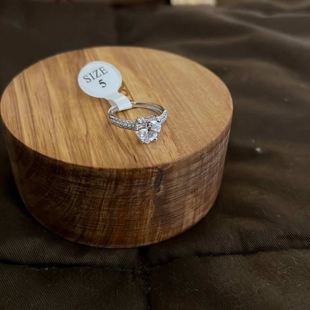 CZ Heart Ring